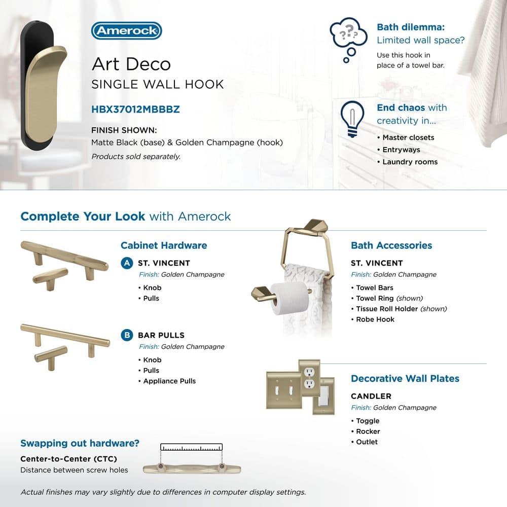 Unison Contemporary Single Prong Decorative Wall Hook