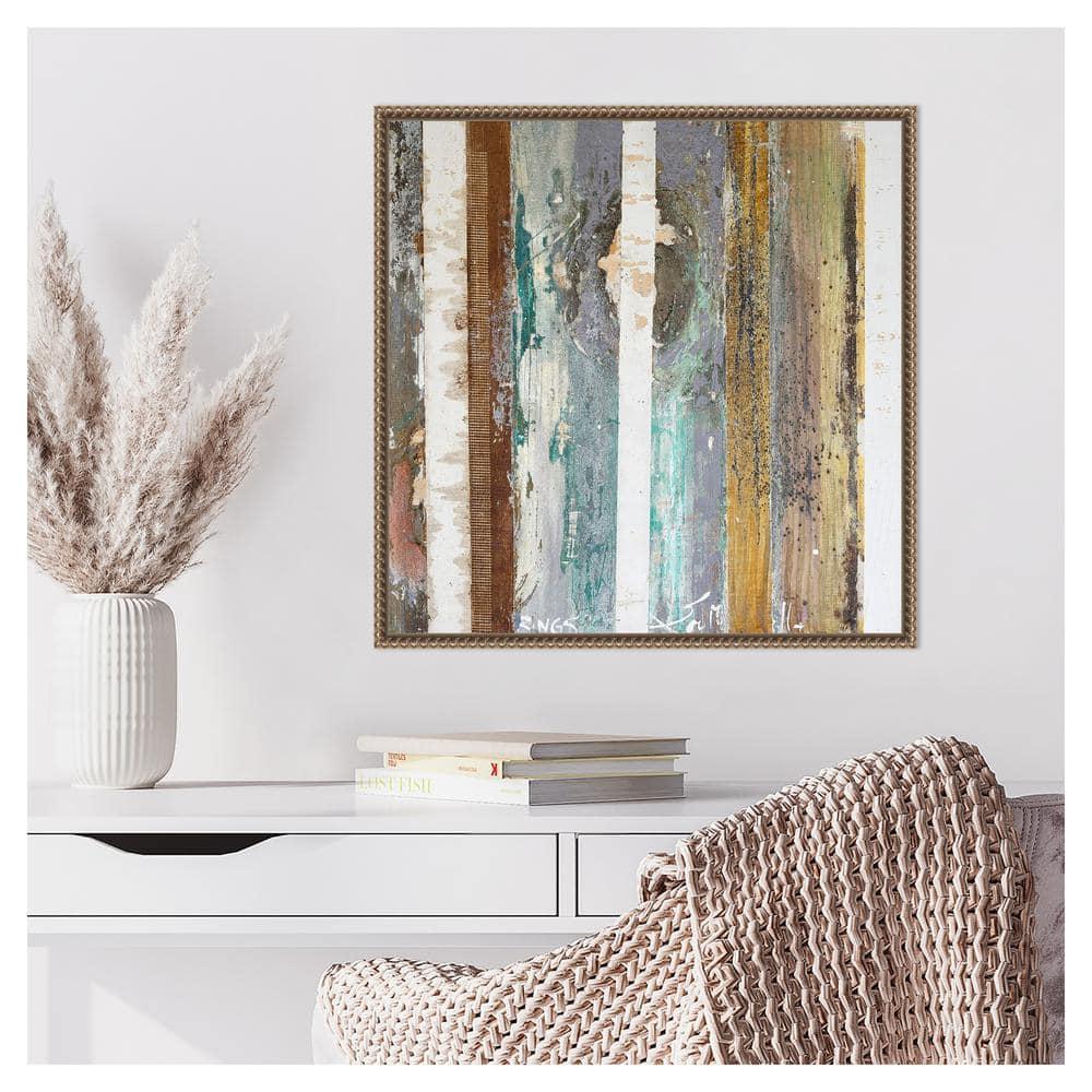 Amanti Art 22"x22" Textured Grain IV by Erin McGee Ferrell Framed Canvas Wall Art Print
