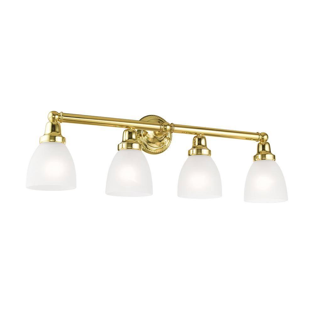 Livex Lighting Classic 4 - Light Vanity in  Polished Brass