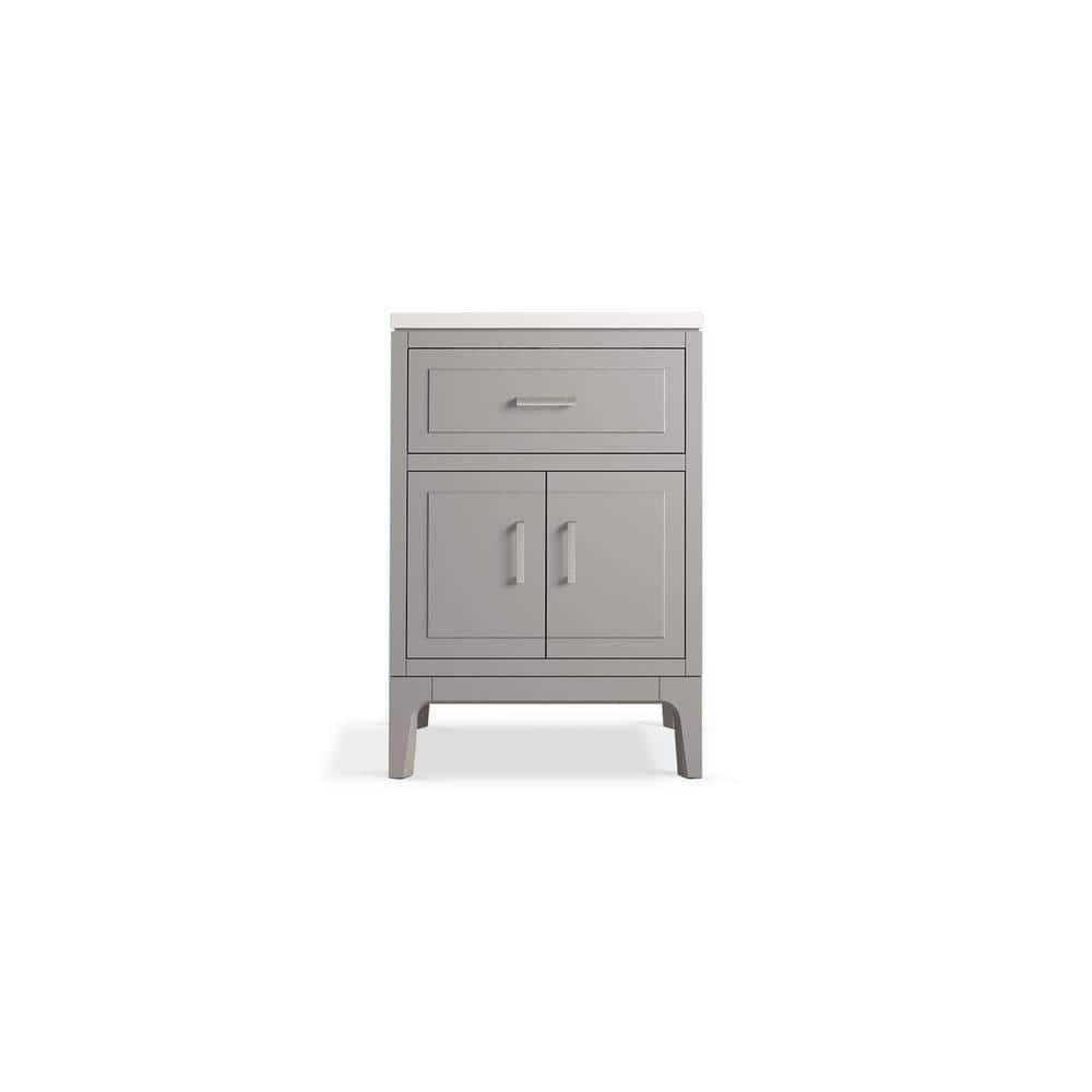 Seer 24" Freestanding Single Bathroom Vanity Cabinet with Sink and Quartz Top