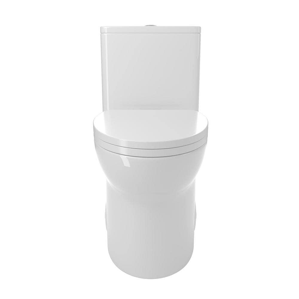 1.1/1.6 GPF Elongated Comfort Height Floor Mounted One-Piece Toilet, CUPC Certified, Watersense Cetified, Ceramic, White Color, Soft Close Seat T039WT