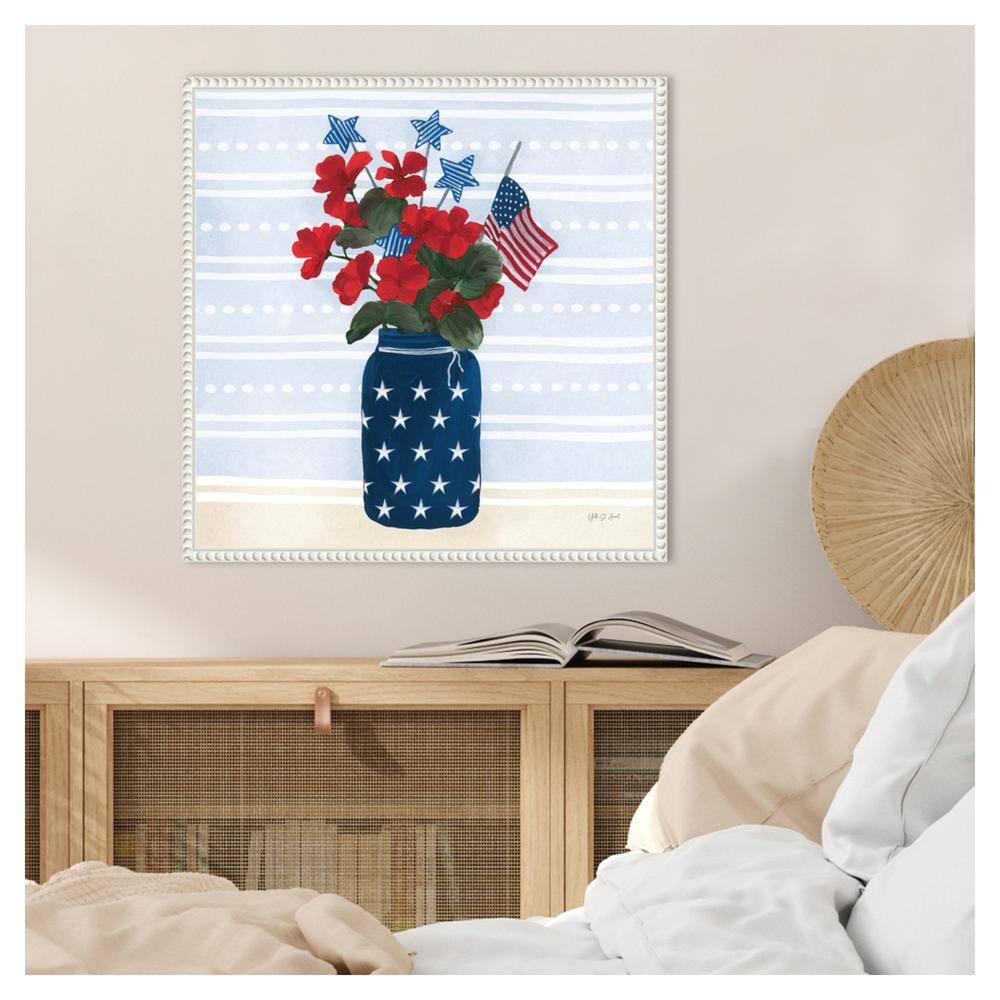 Amanti Art 22"x22" American Gnome IX by Yvette St. Amant Framed Canvas Wall Art Print