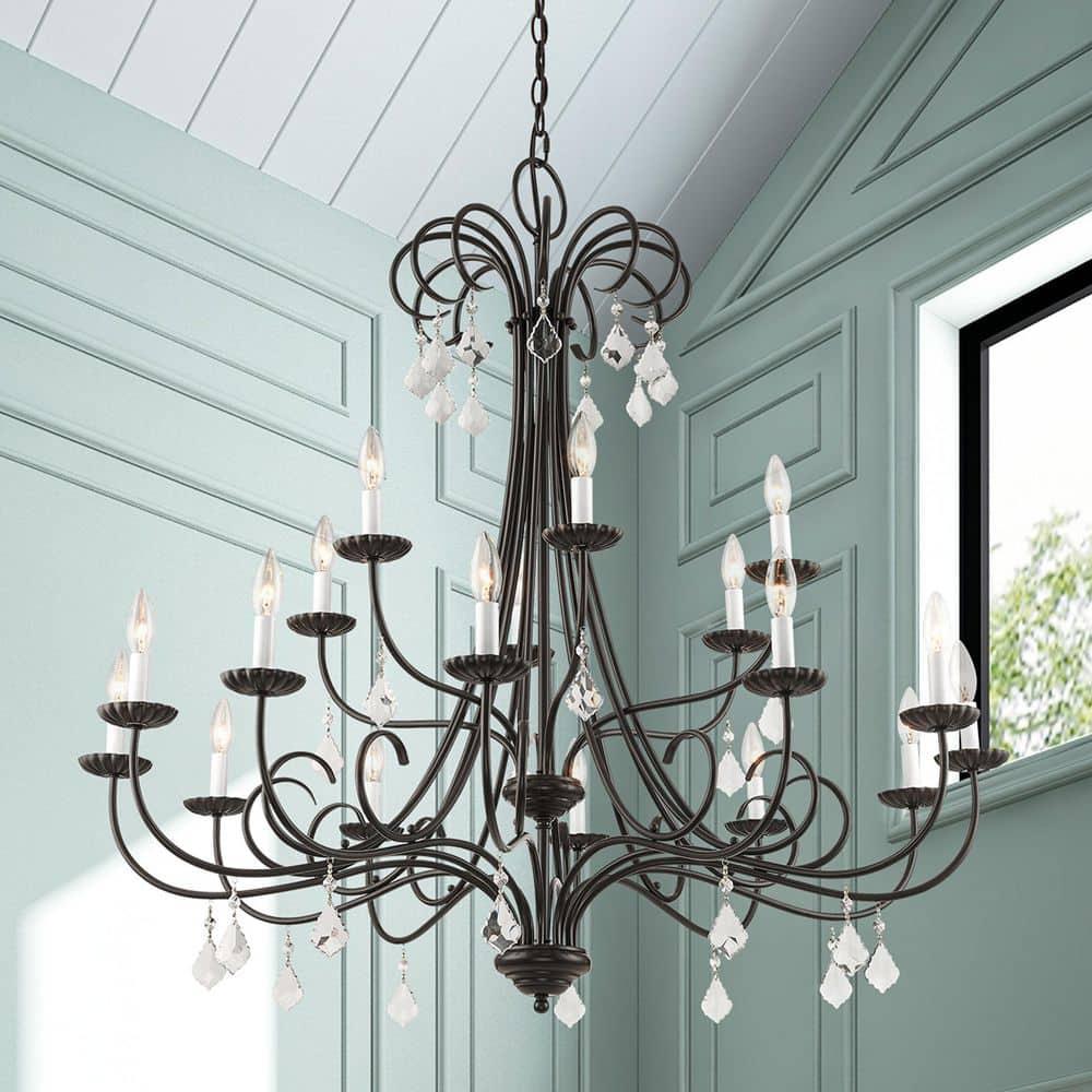 Livex Lighting Daphne 18 - Light Chandelier in  English Bronze