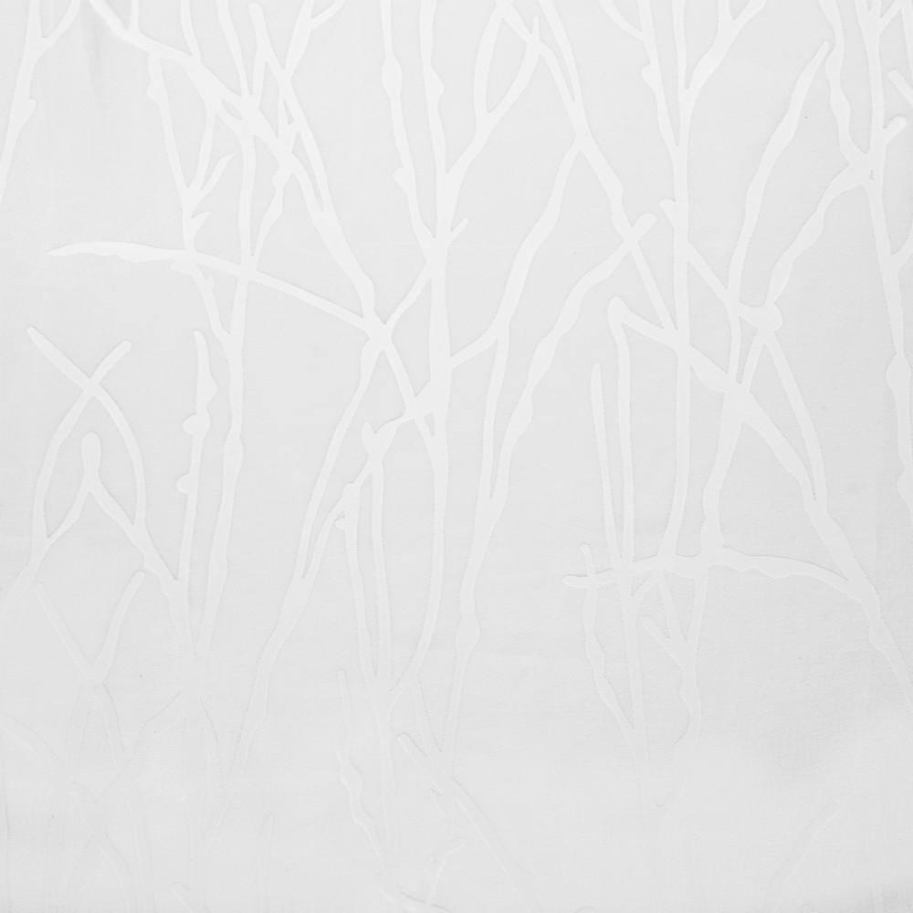 Set of 2 84"x52" Edinburgh Branch Sheer Burnout Grommet Top Window Curtain Panel White - Exclusive Home: Modern Botanical Design, Indoor Use