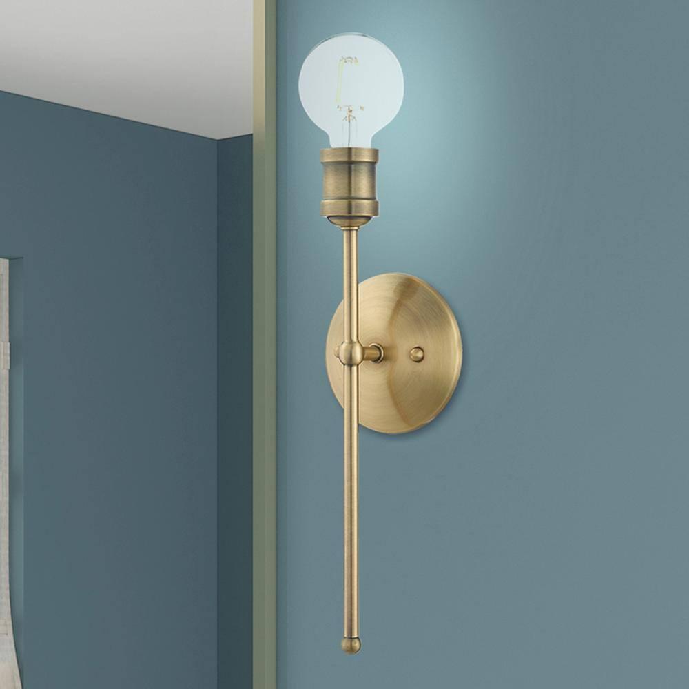 Lansdale 15'' Antique Brass Dimmable Wall Sconce