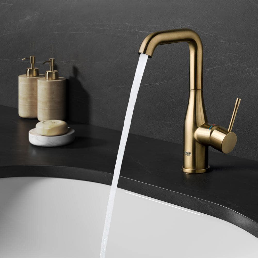 GROHE Essence Single Hole Bathroom Faucet with Single Handle, Size Medium