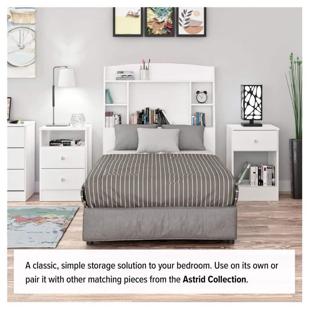 Astrid 6 Drawer Dresser White - Prepac: Laminated Wood Composite, Easy-Glide, Safety Stops