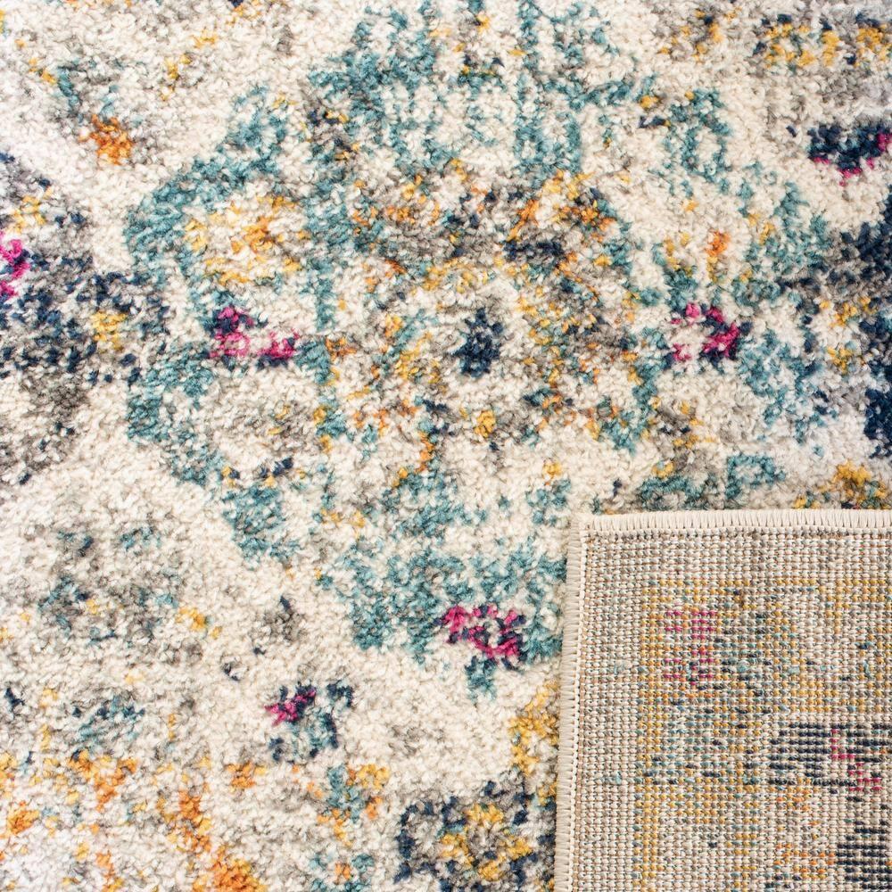 Madison MAD611 Power Loomed Indoor Runner Rug - Cream/Multi - 2'3"x6' - Safavieh
