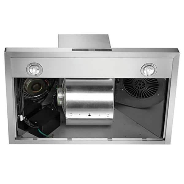 CAVALIERE 30" inch 462 CFM Convertible Digital Wall Mount Range Hood Included Charcoal Filter in Stainless Steel