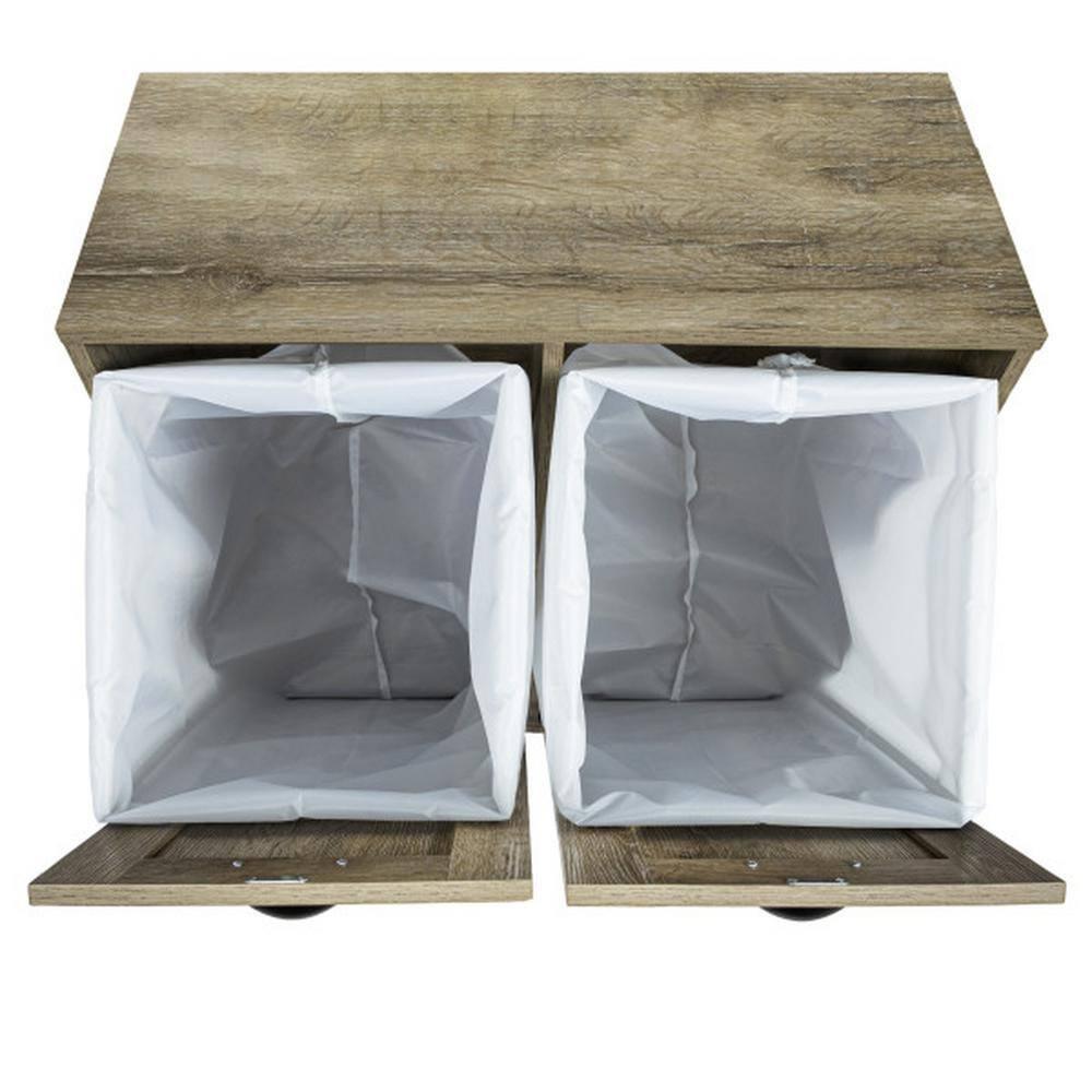 Tilt Out Laundry Sorter Cabinet