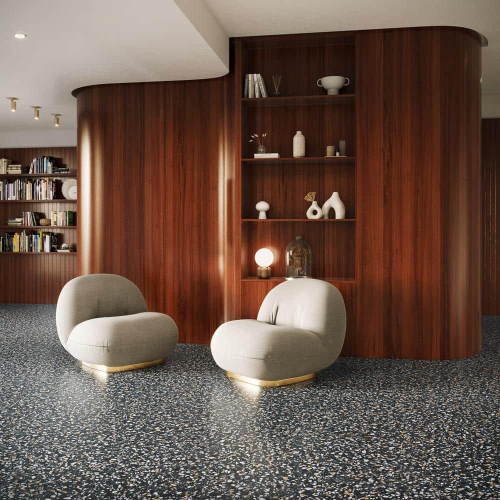 Brezza Terrazzo 23.62 in. x 23.62 in. Honed Terrazzo Floor and Wall Tile (3.87 Sq. Ft. / Each)