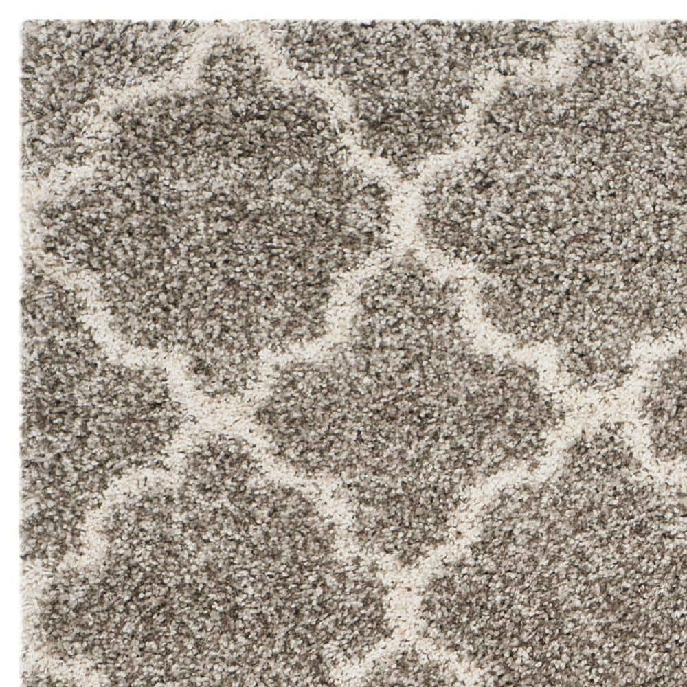 Hudson Shag SGH282 Power Loomed Indoor Area Rug - Grey/Ivory - 6'x9' - Safavieh