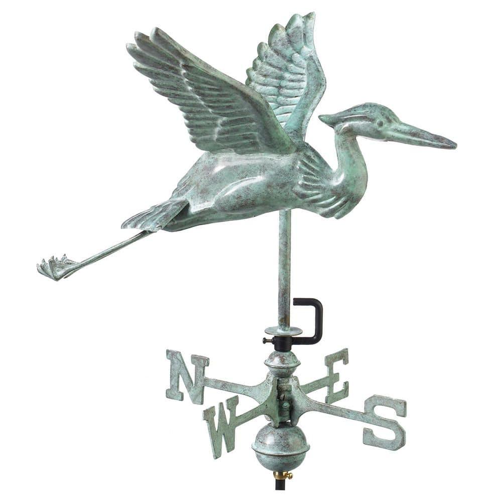 Good Directions Heron 26'' H Metal Animals Weathervane