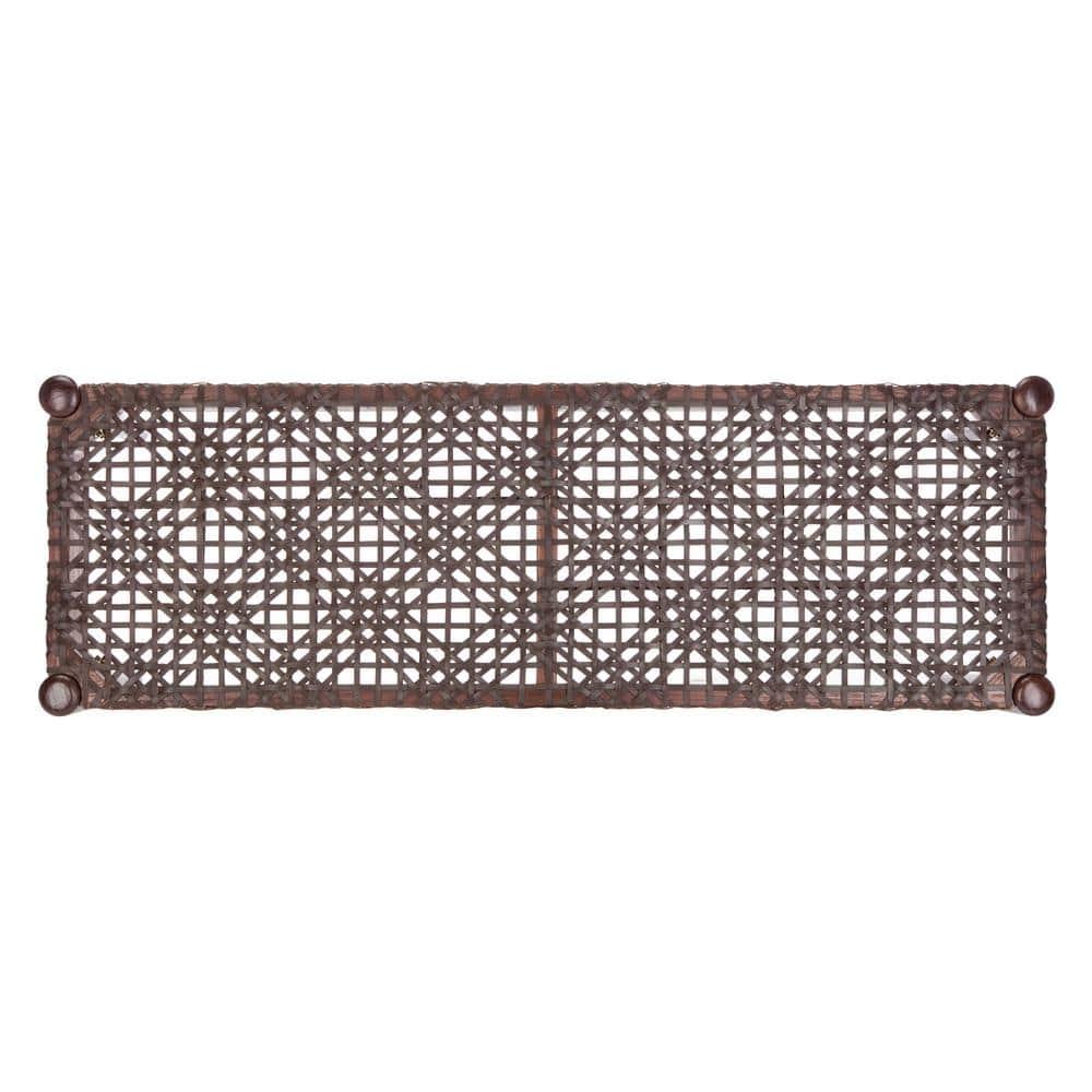 Kazbah 47" Genuine Leather Bench