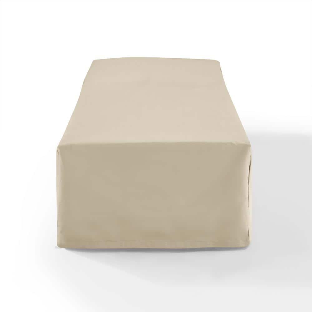 Crosley Outdoor Chaise Lounge Furniture Cover, Tan: Polyester, Waterproof, Scratch-Resistant, Drawstring Closure