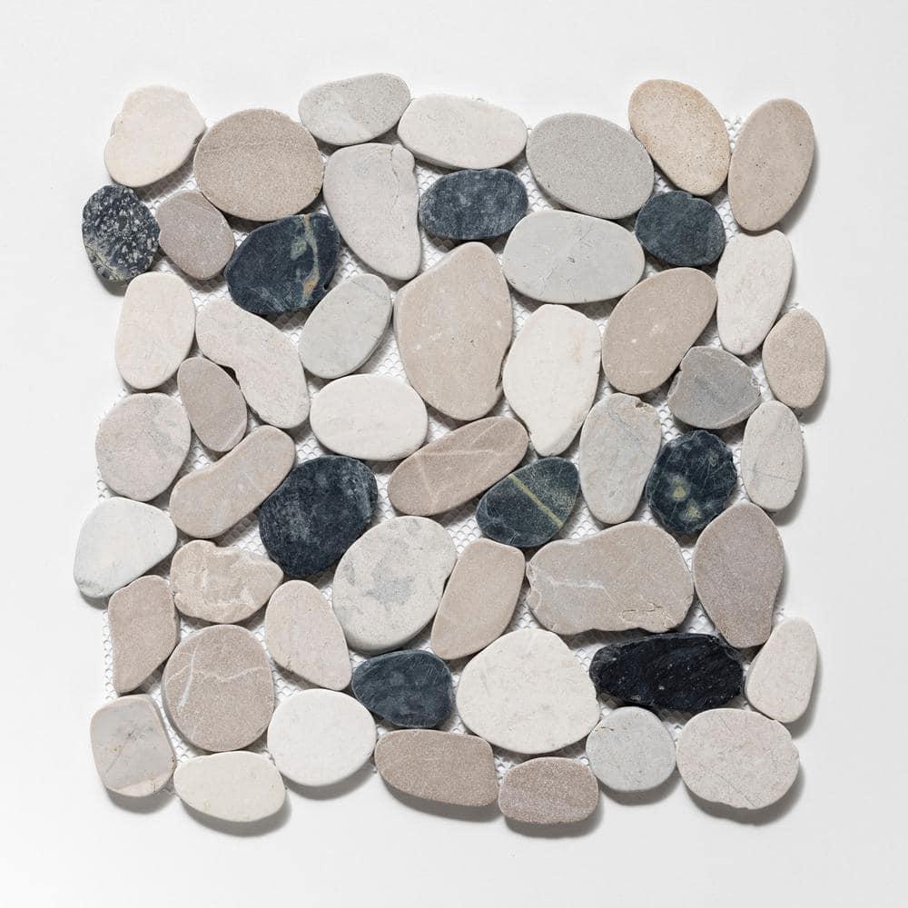 Sliced Pebble Mosaic Wall & Floor Tile