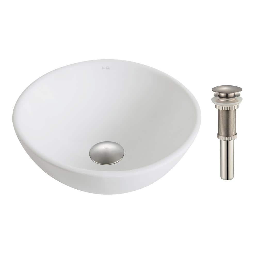 KRAUS Elavo™ Thin Ceramics Vessel Bathroom Sink