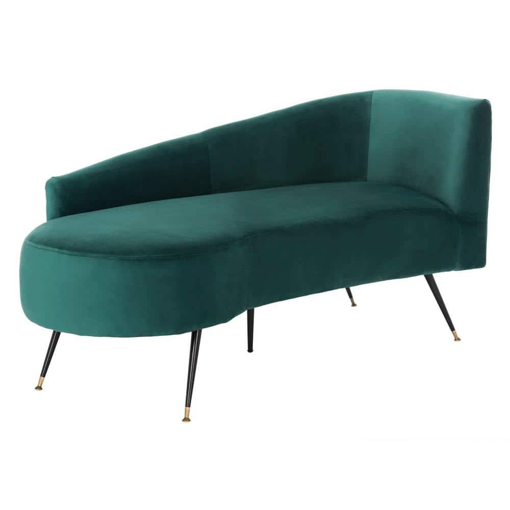 Evangeline Parisian Settee - Emerald/Black - Safavieh.