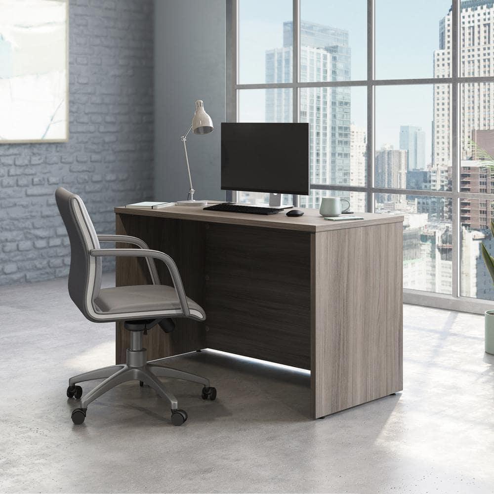 Sauder Affirm Engineered Wood 48" x 24" Computer Desk in Hudson Elm/Brown