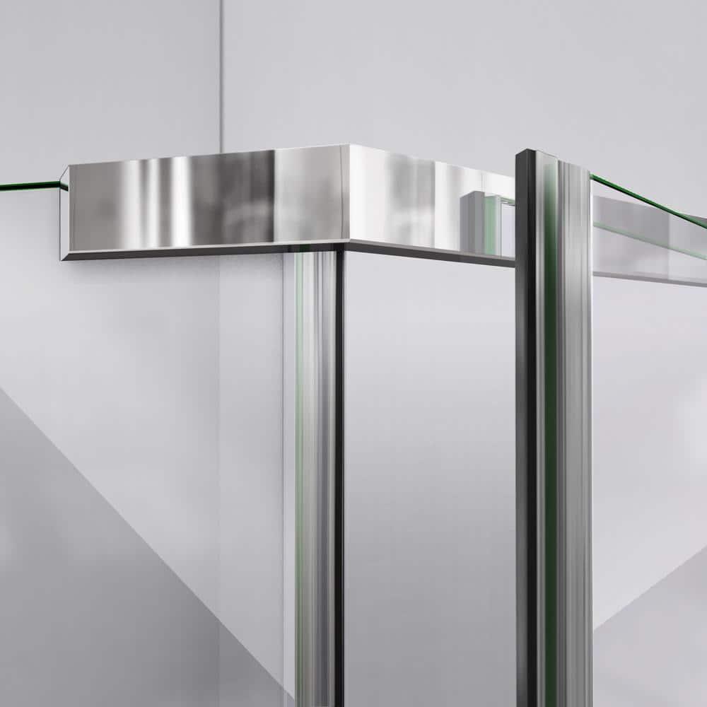 DreamLine Prism 36 1/8 in. x 72 in. Frameless Neo-Angle Pivot Shower Enclosure