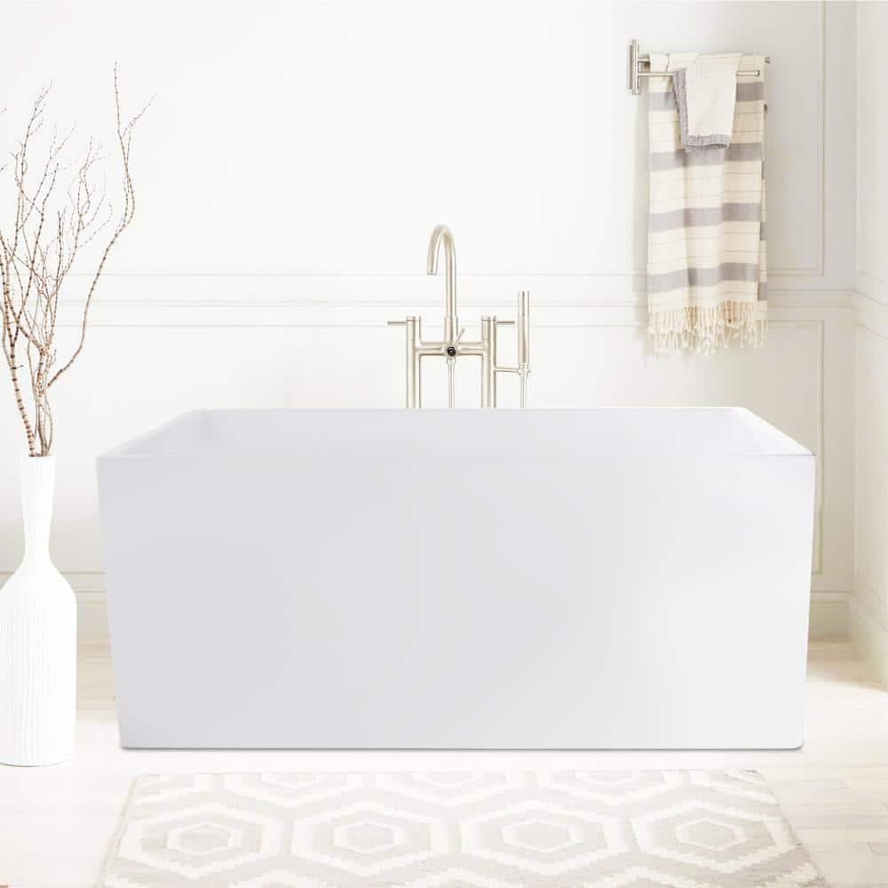 47" x 29" Freestanding Soaking Acrylic Bathtub