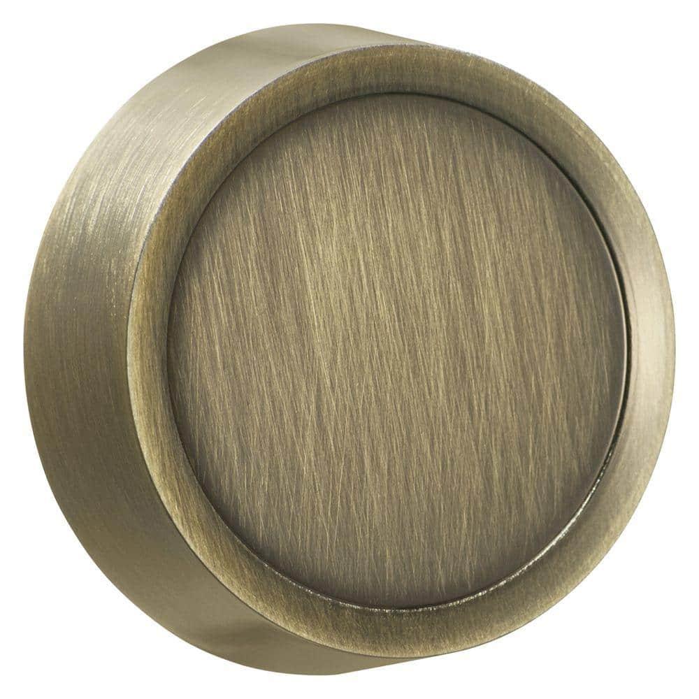 Amerelle 947AB Wallplate Dimmer Knobs Metal Brushed Brass 1-Pack