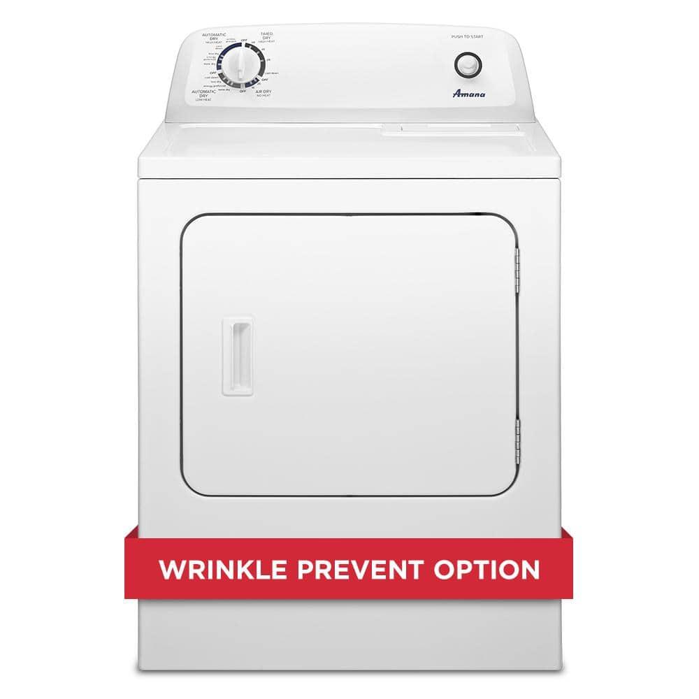 Amana 6.5 cu ft 240 mV White Electric Automatic Dryer