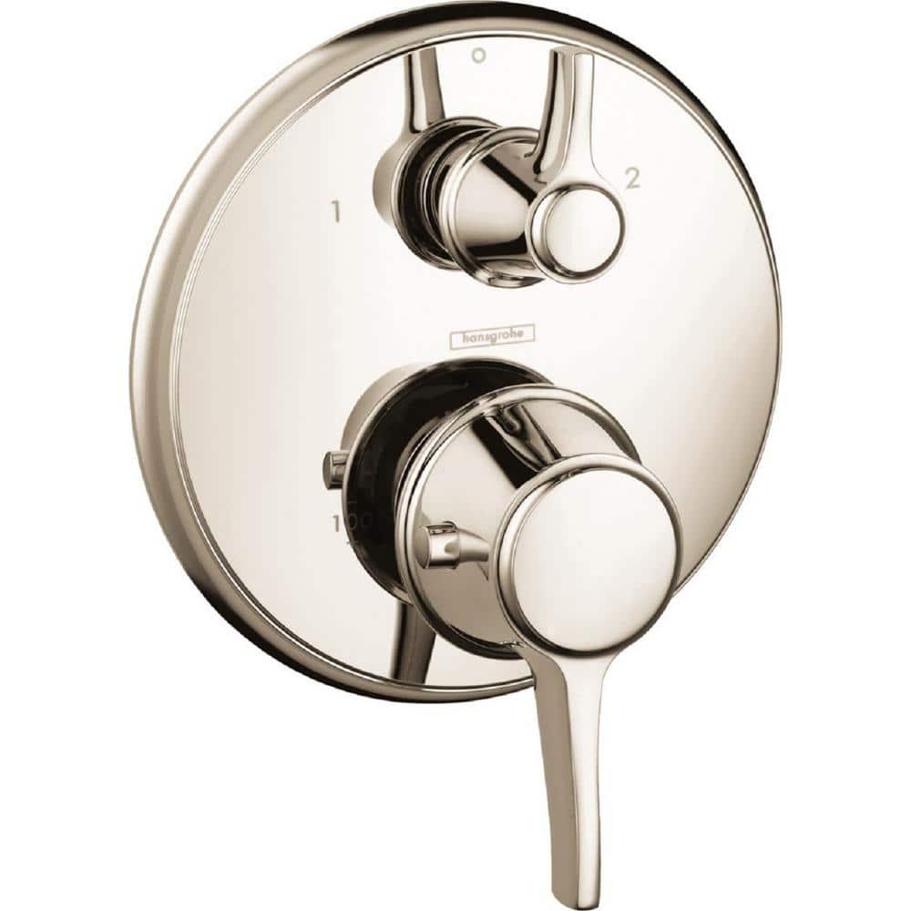 Ecostat C Thermostatic Volume Control and Diverter Faucet Trim with Lever Handle