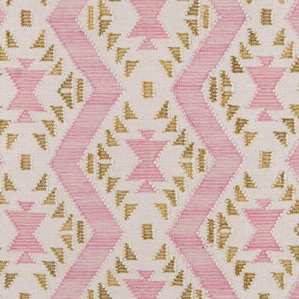 Momeni Novogratz by Momeni Indio Beverly Wool Hand Made Area Rug Pink 5' X 7'
