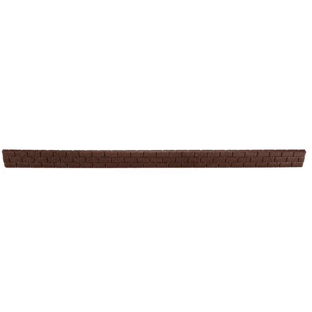 Rubberific 4 ft. Brickface Rubber Landscape Lawn Edging (Set of 6)