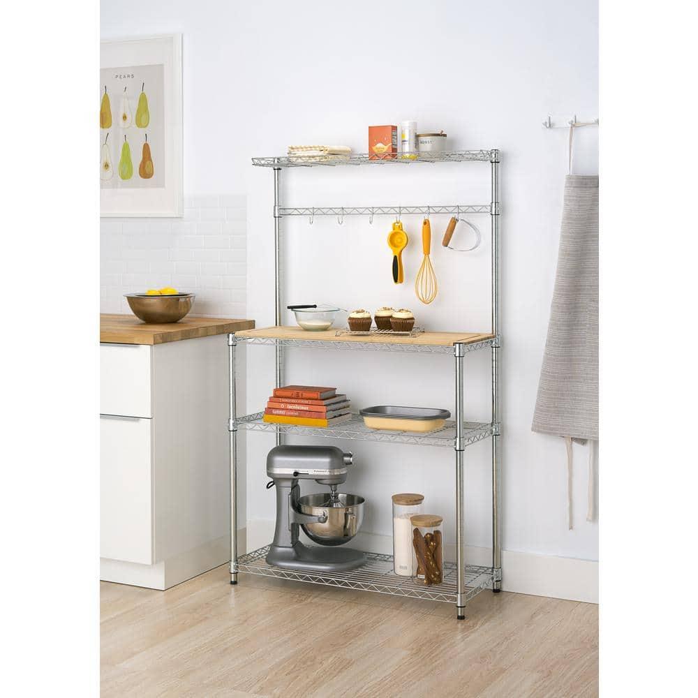 TRINITY EcoStorage® 36x14x60 Commercial Baker's Rack - Chrome