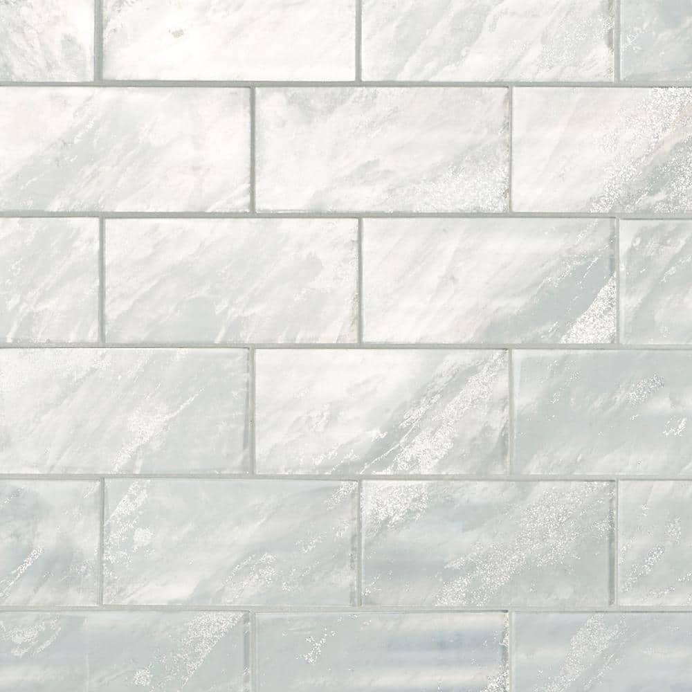 Bond Tile Wonder Glass 4.37 in. x 8.74 in. Polished Glass Wall Tile (5.3 Sq. Ft. / Case)