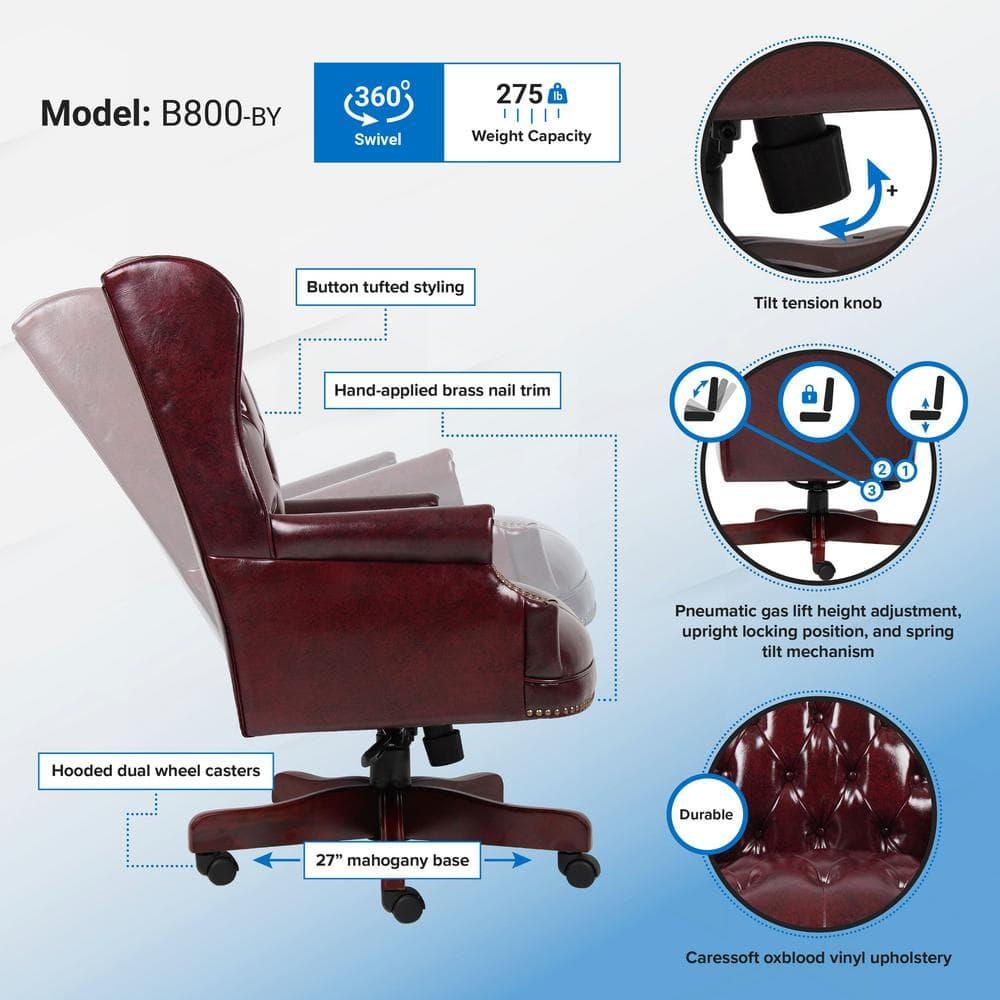 Boss Office Products Traditional Vinyl Executive Chair
