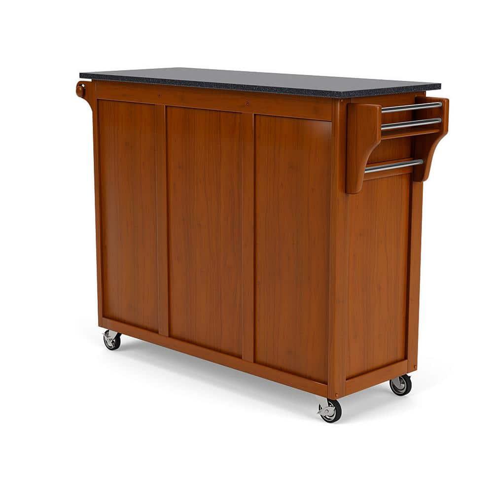 Homestyles Create-a-Cart Wood Rolling Kitchen Cart in Brown