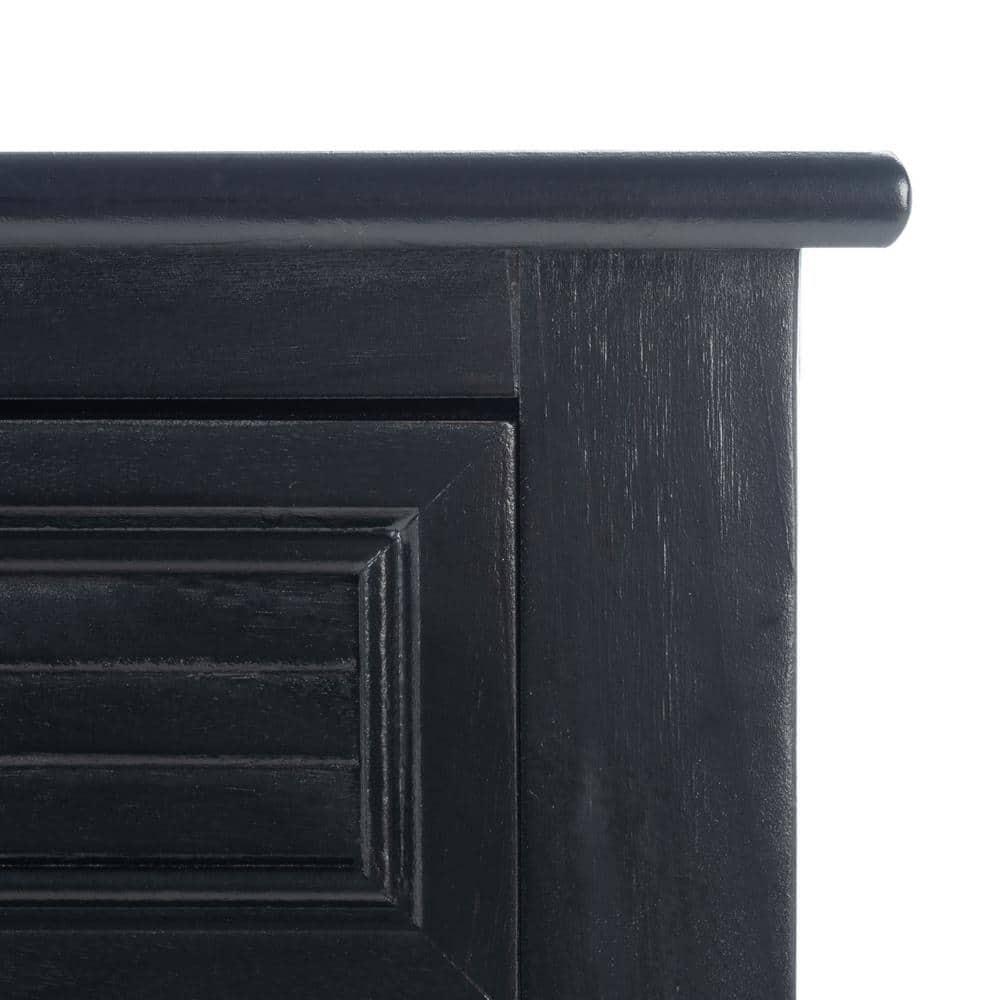 Tate 1 Drawer Accent Table - Black - Safavieh.