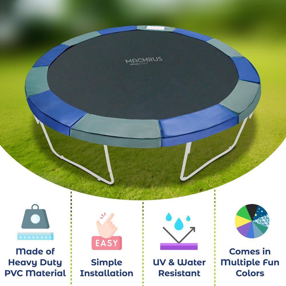 Upper Bounce Machrus Upper Bounce Trampoline Safety Pad, Fits 15 FT Round Trampoline Frame - Blue/Green