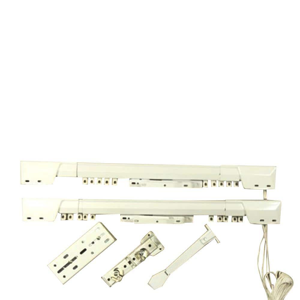 Bembry Adjustable Center-Open/One-Way Double Curtain Rod