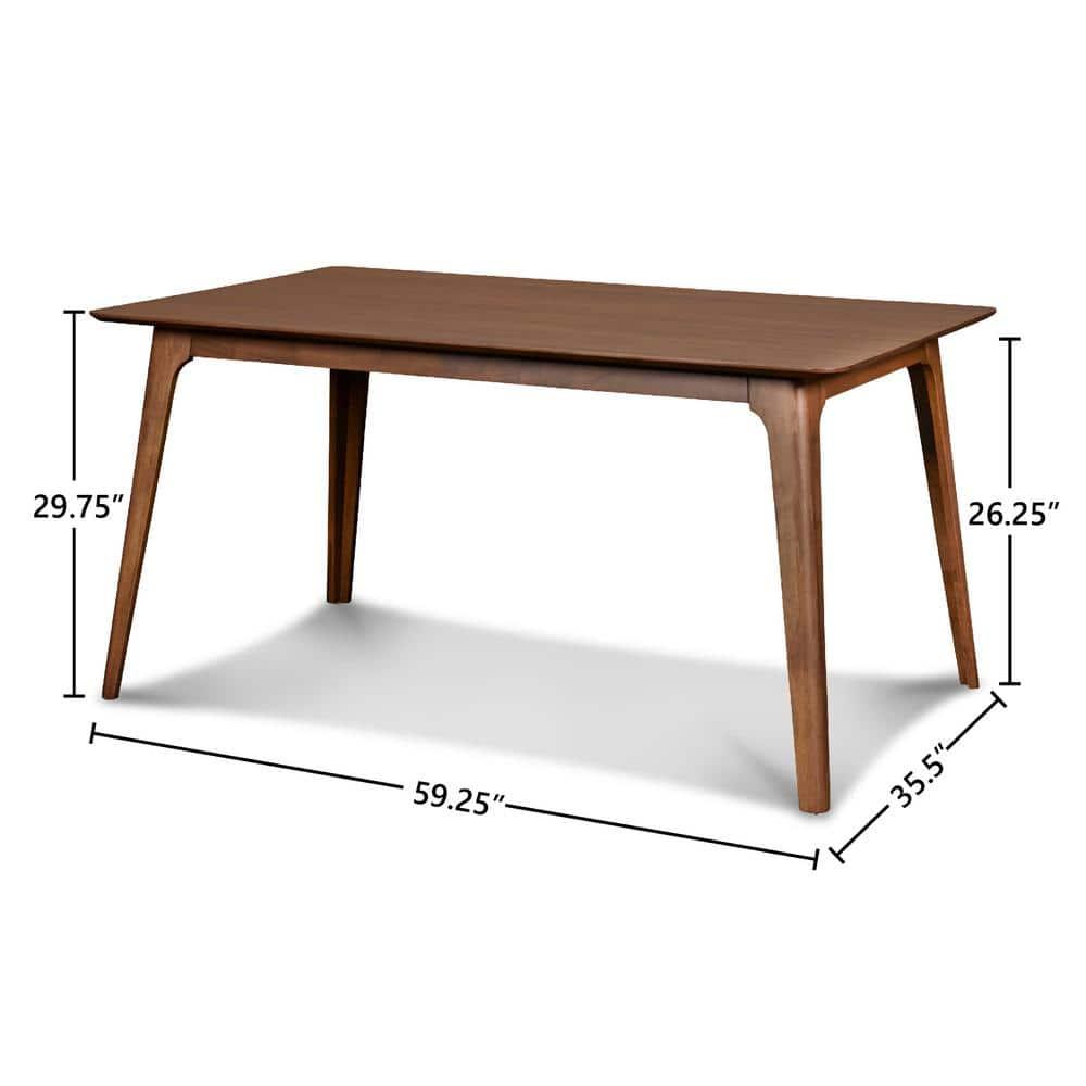 New Classic Furniture,Furniture Oscar 59 Solid Wood Retangular Dining Table In Walnut