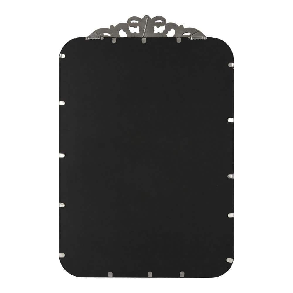Kate and Laurel Laubry Ornate Framed Wall Mirror, 20x30, Silver