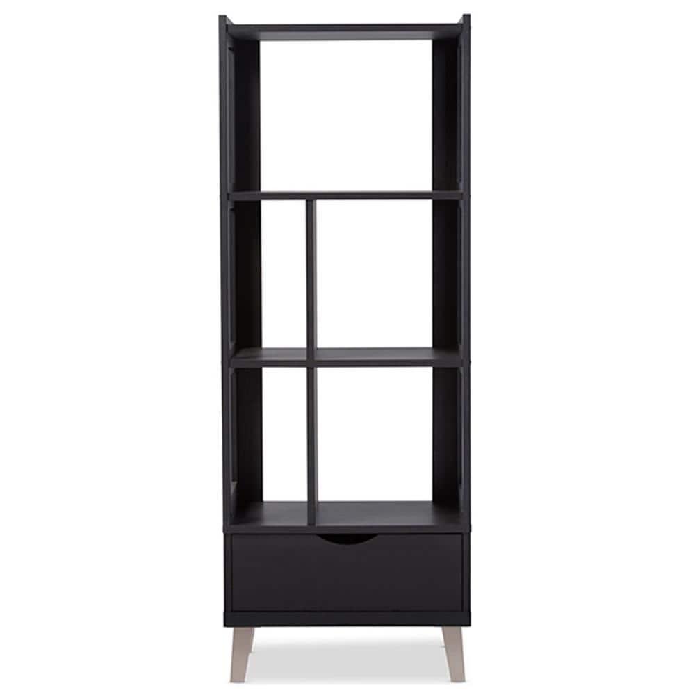 Baxton Studio Kalien Bookcase in Espresso