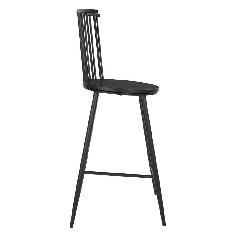 Bryce Counter Stool 26" with Black Metal Frame