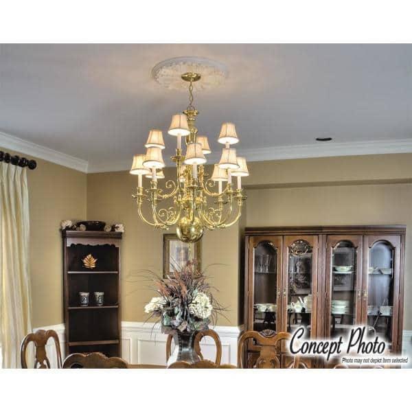 Architectural Products by Outwater L.L.C. 3-15/16 in x 3-15/16 in x 6 in Long Plain Polyurethane Crown Moulding Sample