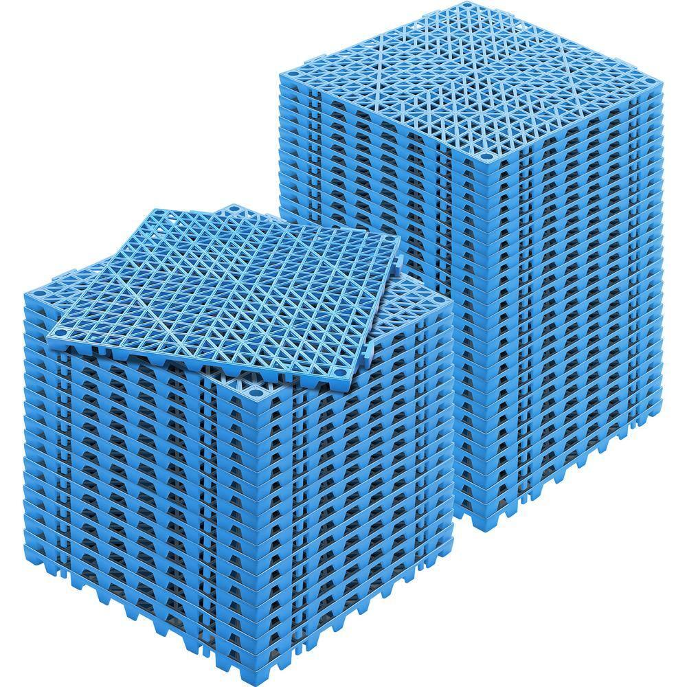 VEVOR VEVOR 12" X 12" Drainage Mats In Different Colors VEVOR 12 W x 12 L Outdoor Deck Tiles (Set of 50)
