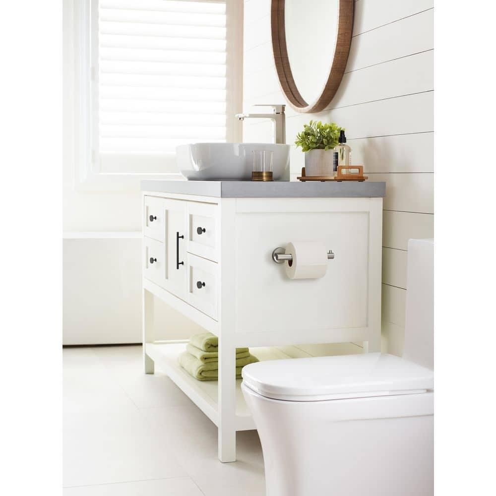 Amerock Arrondi Stainless Steel Single Post Toilet Paper Holder