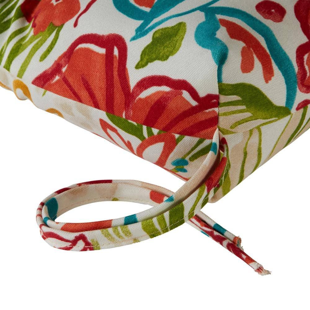 Greendale Home Fashions Breeze Floral 44 x 22 in. Outdoor High Back Chair Cushion