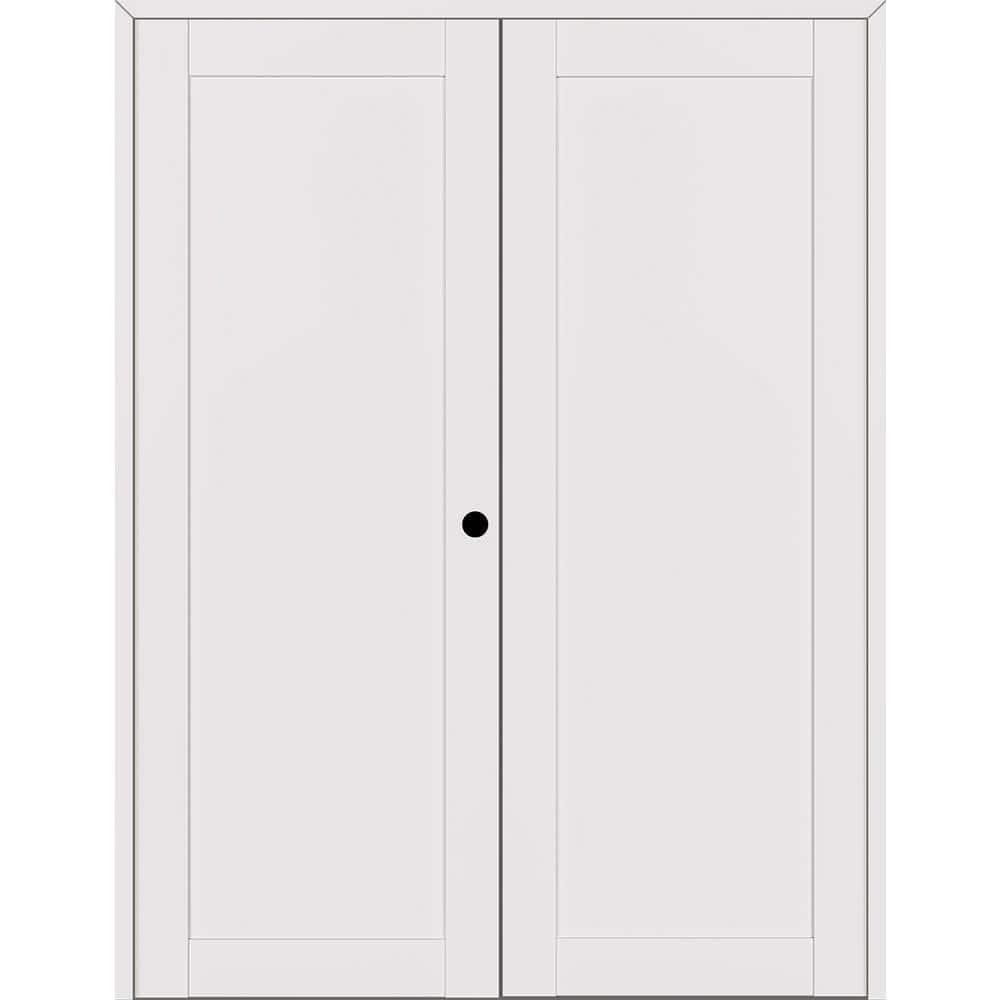 Belldinni 1 Panel Shaker Manufactured Wood Paneled Double Swing Interior Door