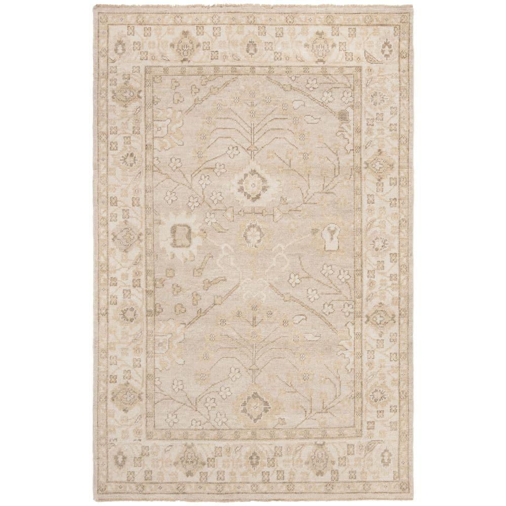 Izmir IZM134 Hand Knotted Area Rug - Gold/Ivory - 6'x9' - Safavieh