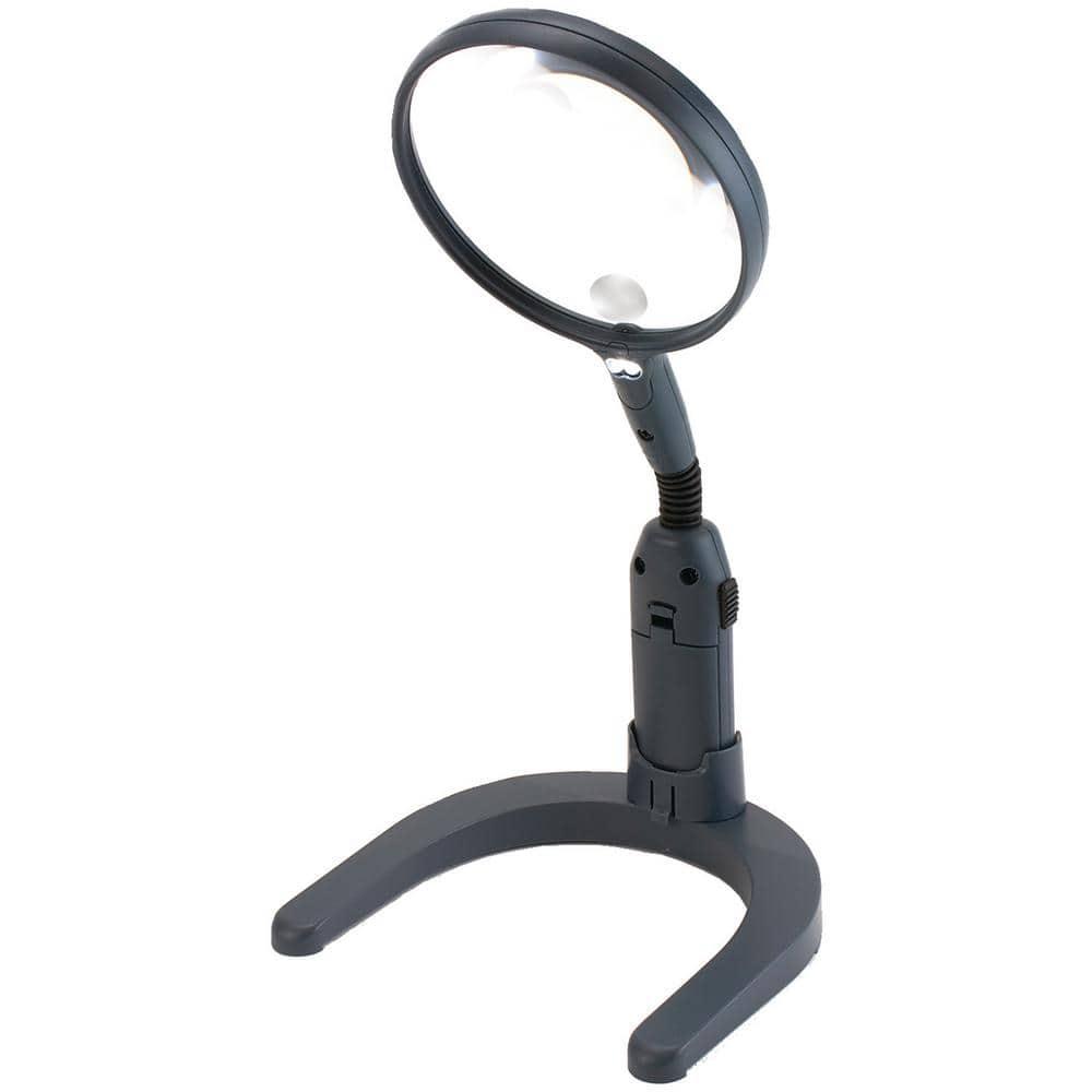 Carson MagniLamp Magnifying Glass with Light, Handsfree or Handheld Magnifier with Flexible Gooseneck for Reading, Crafts, Soldering, Jewelry & Hobbies (GN-55)