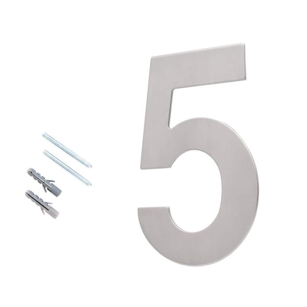Barton Barton 6-Inch Floating Mount Steel House Number for Address Sign (Black)