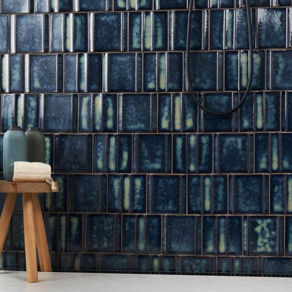 Ivy Hill Tile Metaru 5.82 In. X 5.82 In. 3D Metallic Look Matte Porcelain Wall Tile (7.82 Sq. Ft. / Case)